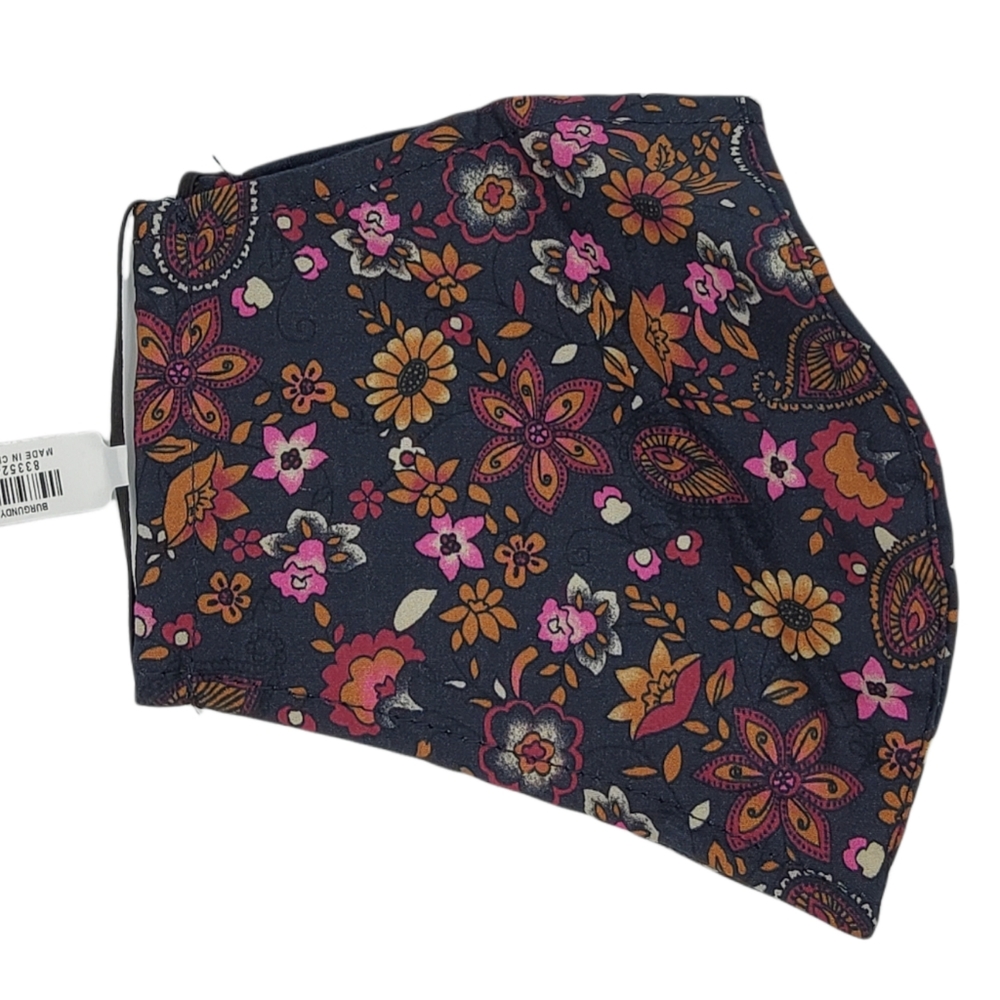 Francesca's Collections Floral Face Mask 100% Cotton Washable & Reusable NWT